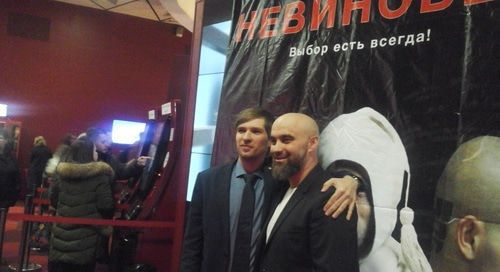 Andzor Emkuzh, the film director, and Alexei Kazak, a blogger. Photo by Rustam Djalilov for the "Caucasian Knot" Andzor Emkuzh, the film director, and Alexei Kazak, a blogger. Photo by Rustam Djalilov for the "Caucasian Knot"