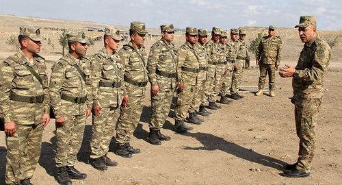 Azerbaijani soldiers. Photo: press service of the Ministry of Defence of Azerbaijan, http://mod.gov.az/ru/foto-arhiv-045/?gid=28995 Azerbaijani soldiers. Photo: press service of the Ministry of Defence of Azerbaijan, http://mod.gov.az/ru/foto-arhiv-045/?gid=28995