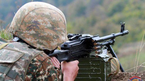 A soldier of the Defence Army. Photo by the press service of the Ministry of Defence of the Nagorno-Karabakh Republic A soldier of the Defence Army. Photo by the press service of the Ministry of Defence of the Nagorno-Karabakh Republic
