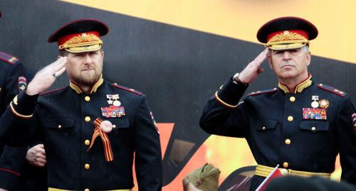 Ramzan Kadyrov and Ruslan Alkhanov. Photo by Musa Sadulaev / IA "Grozny-Inform" Ramzan Kadyrov and Ruslan Alkhanov. Photo by Musa Sadulaev / IA "Grozny-Inform"
