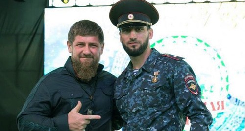 Ramzan Kadyrov (left) and Iskhak Chalaev. Photo: 'Grozny-Inform' news agency, https://www.grozny-inform.ru/news/society/115324 Ramzan Kadyrov (left) and Iskhak Chalaev. Photo: 'Grozny-Inform' news agency, https://www.grozny-inform.ru/news/society/115324