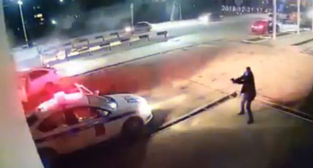 Screenshot from CCTV camera records at the DPS post in Magas, https://www.youtube.com/watch?v=GPIU4lYnQGk Screenshot from CCTV camera records at the DPS post in Magas, https://www.youtube.com/watch?v=GPIU4lYnQGk
