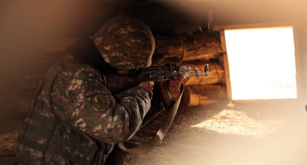 Combat duty at one of military units of the Nagorno-Karabakh Army. Photo: press service of the Ministry of Defence of Nagorno-Karabakh, http://www.mil.am/hy/news/7326 Combat duty at one of military units of the Nagorno-Karabakh Army. Photo: press service of the Ministry of Defence of Nagorno-Karabakh, http://www.mil.am/hy/news/7326