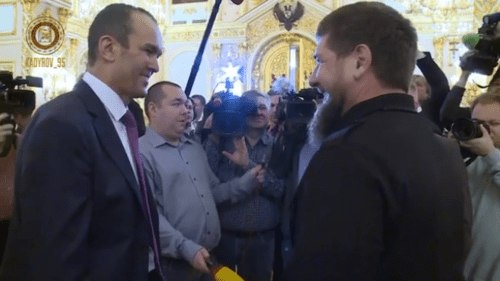 Head of Chuvashia Mikhail Ignatiev (left) and head of Chechnya Ramzan Kadyrov (right) Head of Chuvashia Mikhail Ignatiev (left) and head of Chechnya Ramzan Kadyrov (right)
