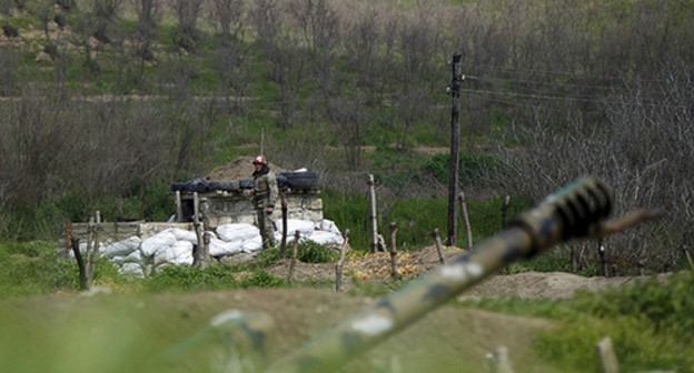 At the contact line in Nagorno-Karabakh. Photo: REUTERS/Staff At the contact line in Nagorno-Karabakh. Photo: REUTERS/Staff