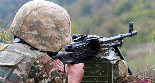 A soldier of the Defence Army of Nagorno-Karabakh. Photo by the press service of the Ministry of Defence of the Nagorno-Karabakh Republic A soldier of the Defence Army of Nagorno-Karabakh. Photo by the press service of the Ministry of Defence of the Nagorno-Karabakh Republic