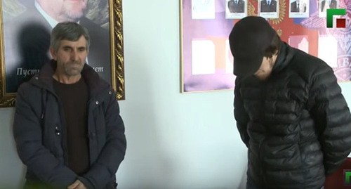 Zubayr Reshidov (on the left) brings public apologies. Screenshot of the video by the "Grozny" ChGTRK (Chechen State TV and Radio Company) https://www.youtube.com/watch?time_continue=1938&v=aXqzii_aoCc&feature=emb_logo Zubayr Reshidov (on the left) brings public apologies. Screenshot of the video by the "Grozny" ChGTRK (Chechen State TV and Radio Company) https://www.youtube.com/watch?time_continue=1938&v=aXqzii_aoCc&feature=emb_logo