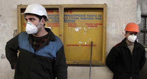 Workers of Georgian Manganese. Photo: REUTERS/David Mdzinarishvili Workers of Georgian Manganese. Photo: REUTERS/David Mdzinarishvili