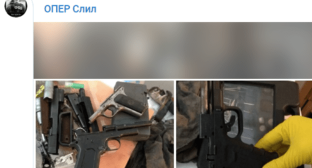 Screenshot of the post reporting about an underground weapons workshop discovered in Ingushetia, https://t.me/operdrain/22856 Screenshot of the post reporting about an underground weapons workshop discovered in Ingushetia, https://t.me/operdrain/22856