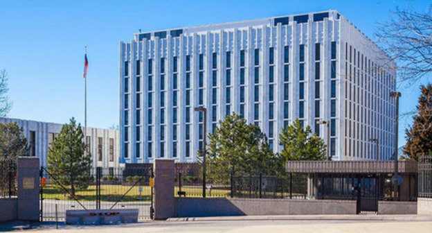 Russian Embassy in the United States. Photo: press service of the Embassy, https://washington.mid.ru/ru/ Russian Embassy in the United States. Photo: press service of the Embassy, https://washington.mid.ru/ru/