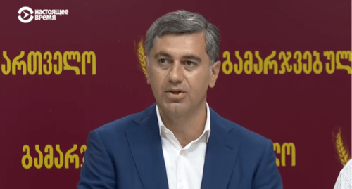 Irakli Okruashvili. Screenshot: https://www.currenttime.tv/a/30077459.html Irakli Okruashvili. Screenshot: https://www.currenttime.tv/a/30077459.html