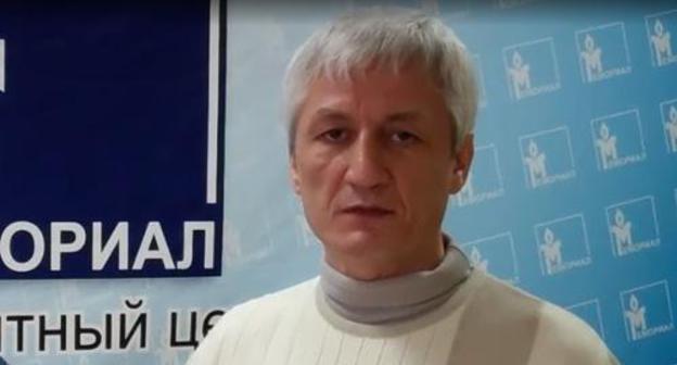 Djambulat Gasanov. Screenshot from video posted by the Caucasian Knot Djambulat Gasanov. Screenshot from video posted by the Caucasian Knot