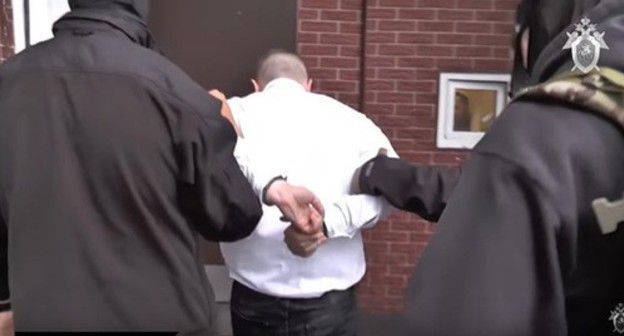 The detention of Georgy Guev, a native of North Ossetia. May 2019. Screenshot of the video posted at the YouTube channel of the Investigative Committee of the Russian Federation https://www.youtube.com/watch?v=yYQEb5nf0Iw&feature=youtu.be The detention of Georgy Guev, a native of North Ossetia. May 2019. Screenshot of the video posted at the YouTube channel of the Investigative Committee of the Russian Federation https://www.youtube.com/watch?v=yYQEb5nf0Iw&feature=youtu.be