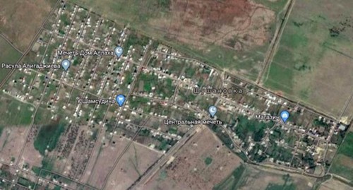 Village of Shushanovka (Dagestan) on Google map Village of Shushanovka (Dagestan) on Google map