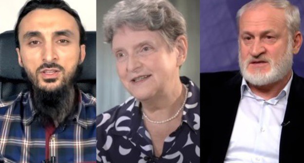 Tumso Abdurakhmanov (left), Svetlana Gannushkina (centre), Akmed Zakaev. Collage by the 'Caucasian Knot'. Screenshots: https://www.youtube.com/watch?v=-lvIRue9zB4, https://www.youtube.com/watch?v=fDVNm5shA3Y и https://www.youtube.com/watch?v=qNbQTEQ4mqs Tumso Abdurakhmanov (left), Svetlana Gannushkina (centre), Akmed Zakaev. Collage by the 'Caucasian Knot'. Screenshots: https://www.youtube.com/watch?v=-lvIRue9zB4, https://www.youtube.com/watch?v=fDVNm5shA3Y и https://www.youtube.com/watch?v=qNbQTEQ4mqs