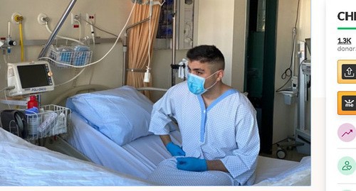 Mekhman Guseinov in a hospital room. Screenshot of the video https://www.gofundme.com/f/help-azerbaijani-human-right-defender-fight-cancer?utm_source=customer&utm_campaign=p_cp+share-sheet&utm_medium=copy_link-tip Mekhman Guseinov in a hospital room. Screenshot of the video https://www.gofundme.com/f/help-azerbaijani-human-right-defender-fight-cancer?utm_source=customer&utm_campaign=p_cp+share-sheet&utm_medium=copy_link-tip