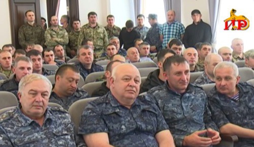 Participants of the extraordinary session of the South-Ossetian parliament, June 6, 2020. Screenshot: https://www.youtube.com/watch?v=TZvmJHzLO3A Participants of the extraordinary session of the South-Ossetian parliament, June 6, 2020. Screenshot: https://www.youtube.com/watch?v=TZvmJHzLO3A