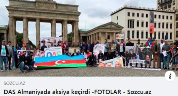 Protest action in Berlin. Screenshot: https://www.facebook.com/DAS-173163580040616 Protest action in Berlin. Screenshot: https://www.facebook.com/DAS-173163580040616