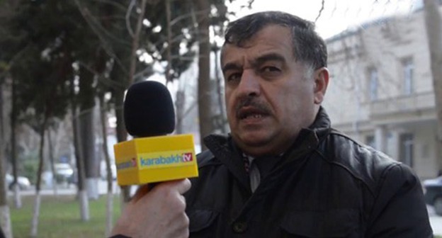Uzeir Djafarov, the head of the NGO "Military Journalists". Screenshot of the video https://www.youtube.com/watch?v=dANmjlK-ZZg Uzeir Djafarov, the head of the NGO "Military Journalists". Screenshot of the video https://www.youtube.com/watch?v=dANmjlK-ZZg