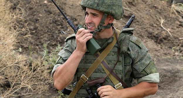 A soldier taking part in the military exercises. Photo by the press service of the Ministry of Defence of Russia https://structure.mil.ru/structure/okruga/south/news/more.htm?id=12306149@egNews A soldier taking part in the military exercises. Photo by the press service of the Ministry of Defence of Russia https://structure.mil.ru/structure/okruga/south/news/more.htm?id=12306149@egNews