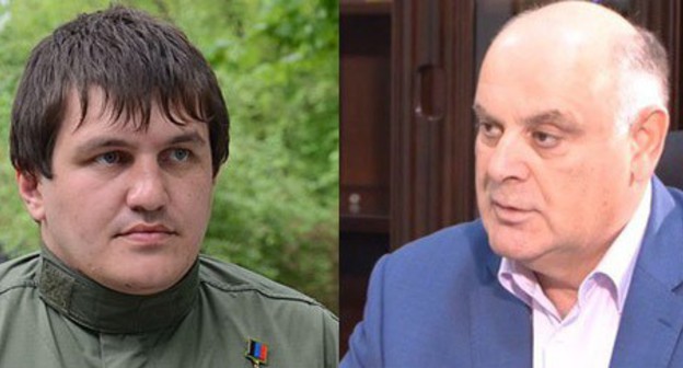 Akhra Avidzba (on the left) and Aslan Bzhaniya. Collage by the "Caucasian Knot". Photo: Andrew Butko https:/ /ru.wikipedia.org/ Screenshot of the video https://www.youtube.com/watch?v=J6A9iQeKqwU&t=118s Akhra Avidzba (on the left) and Aslan Bzhaniya. Collage by the "Caucasian Knot". Photo: Andrew Butko https:/ /ru.wikipedia.org/ Screenshot of the video https://www.youtube.com/watch?v=J6A9iQeKqwU&t=118s