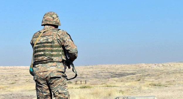An Armenian solider. Photo by the press service of the Armenian Ministry of Defence http://www.mil.am/ru/news/8291 An Armenian solider. Photo by the press service of the Armenian Ministry of Defence http://www.mil.am/ru/news/8291