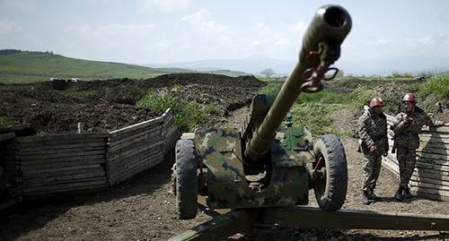 At the contact line in Nagorno-Karabakh. Photo: REUTERS/Staff At the contact line in Nagorno-Karabakh. Photo: REUTERS/Staff