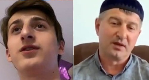 Salman Tepsurkaev, Shirvani Tepsurkaev. Screenshot of the video https://www.instagram.com/p/CFFm8A6Cwtn/, screenshot of the video by chp.grozny_95 https://www.youtube.com/watch?v=0DnRoy5NnUc&feature=emb_logo. Collage by the "Caucasian Knot" Salman Tepsurkaev, Shirvani Tepsurkaev. Screenshot of the video https://www.instagram.com/p/CFFm8A6Cwtn/, screenshot of the video by chp.grozny_95 https://www.youtube.com/watch?v=0DnRoy5NnUc&feature=emb_logo. Collage by the "Caucasian Knot"