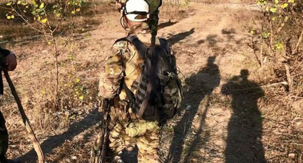 A law enforcer during special operation in the Sernovodsky District of Chechnya. Photo: NAC press service, http://nac.gov.ru/ A law enforcer during special operation in the Sernovodsky District of Chechnya. Photo: NAC press service, http://nac.gov.ru/
