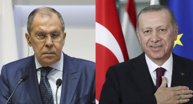 Sergei Lavrov (left) and Recep Tayyip Erdogan. Collage made by the Caucasian Knot. Photo: REUTERS/Murad Sezer, REUTERS/Yiannis Kourtoglou Sergei Lavrov (left) and Recep Tayyip Erdogan. Collage made by the Caucasian Knot. Photo: REUTERS/Murad Sezer, REUTERS/Yiannis Kourtoglou