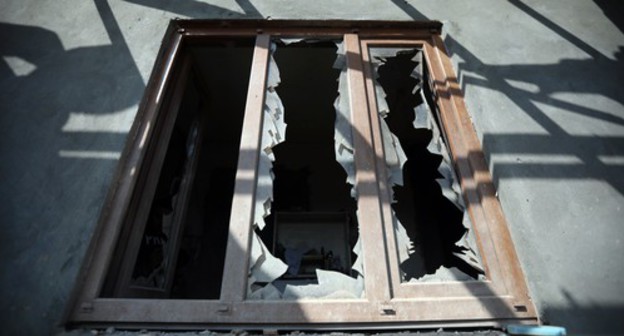 Windows broken by bomb-blast. Photo by Aziz Karimov for the Caucasian Knot Windows broken by bomb-blast. Photo by Aziz Karimov for the Caucasian Knot