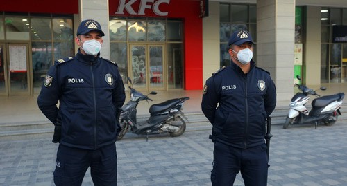 The police of Baku during the pandemic. Photo: REUTERS/Aziz Karimov The police of Baku during the pandemic. Photo: REUTERS/Aziz Karimov