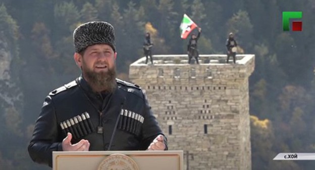 Ramzan Kadyrov. Screenshot of the video https://www.youtube.com/watch?v=sJG3wzEt2-0 Ramzan Kadyrov. Screenshot of the video https://www.youtube.com/watch?v=sJG3wzEt2-0