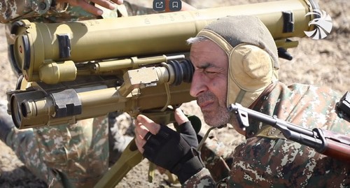Serviceman of the Armenian Army. Screenshot: https://www.youtube.com/watch?time_continue=20&v=D7G7cMWykvU&feature=emb_logo Serviceman of the Armenian Army. Screenshot: https://www.youtube.com/watch?time_continue=20&v=D7G7cMWykvU&feature=emb_logo