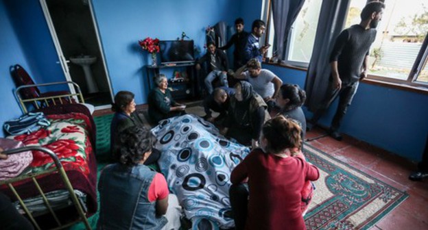 Burial in the village of Garayusifli after artillery shelling of October 27, 2020. Photo by Aziz Karimov for the Caucasian Knot Burial in the village of Garayusifli after artillery shelling of October 27, 2020. Photo by Aziz Karimov for the Caucasian Knot