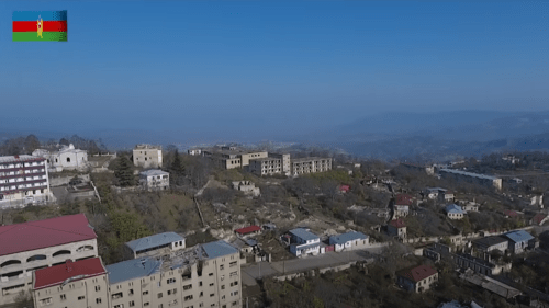 Shusha, November 24, 2020. Screenshot from video posted by the Ministry of Defence of Azerbaijan, https://youtu.be/PWtaTW_3TpM Shusha, November 24, 2020. Screenshot from video posted by the Ministry of Defence of Azerbaijan, https://youtu.be/PWtaTW_3TpM