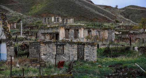 Destroyed homes in the Khudaferin village in the Jabrayil District of Azerbaijan. December 14, 2020. Photo by Aziz Karimov for the "Caucasian Knot" Destroyed homes in the Khudaferin village in the Jabrayil District of Azerbaijan. December 14, 2020. Photo by Aziz Karimov for the "Caucasian Knot"