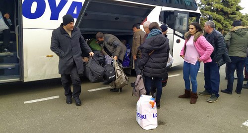 Residents of Nagorno-Karabakh return from Yerevan to Stepanakert, January 2021. Photo by Alvard Grigoryan for the Caucasian Knot Residents of Nagorno-Karabakh return from Yerevan to Stepanakert, January 2021. Photo by Alvard Grigoryan for the Caucasian Knot