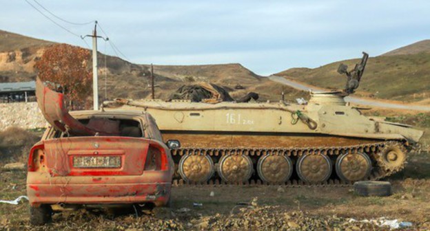 Aftermath of military hostilities in Nagorno-Karabakh, December 18, 2020. Photo by Aziz Karimov for the Caucasian Knot Aftermath of military hostilities in Nagorno-Karabakh, December 18, 2020. Photo by Aziz Karimov for the Caucasian Knot