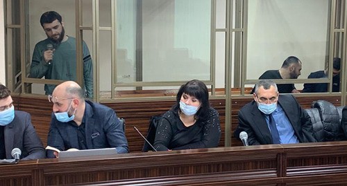 Abdulmumin Gadjiev in the courtroom. Photo by the press service of the Southern Military District Court Abdulmumin Gadjiev in the courtroom. Photo by the press service of the Southern Military District Court