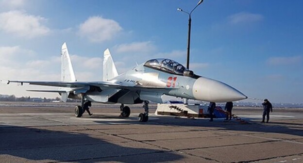 A Su-30SM fighter. Photo by the press service of the Western Military District https://function.mil.ru/news_page/country/more.htm?id=12206474@egNews A Su-30SM fighter. Photo by the press service of the Western Military District https://function.mil.ru/news_page/country/more.htm?id=12206474@egNews