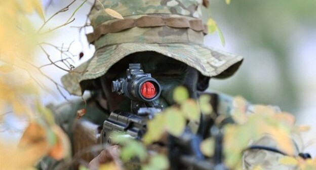 An Armenian soldier. Photo by the press service of the Armenian Ministry of Defence https://www.mil.am/ru/news/9494 An Armenian soldier. Photo by the press service of the Armenian Ministry of Defence https://www.mil.am/ru/news/9494