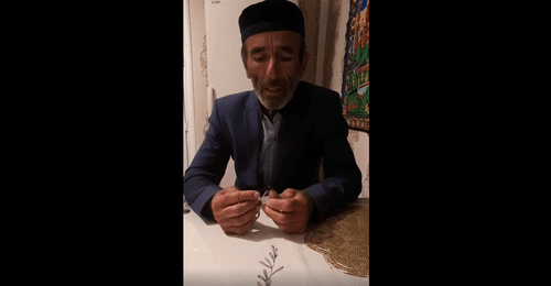 Akhmetkhan Timurziev. Still picture from his appeal to Ramzan Kadyrov, t.me/fortangaorg/9162 Akhmetkhan Timurziev. Still picture from his appeal to Ramzan Kadyrov, t.me/fortangaorg/9162