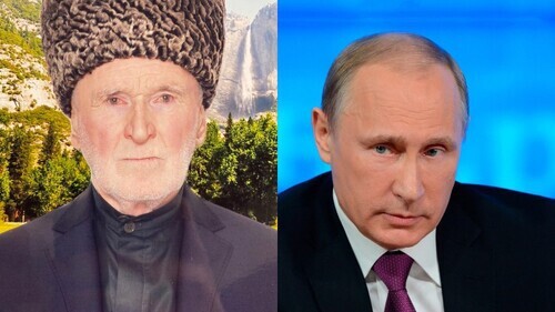 Sirazhudin Pogorov (photo is provided to the Caucasian Knot by the Pogorovs family) and Vladimir Putin (photo courtesy of the press service of the President's Administration, http://putin.kremlin.ru). Collage made by the Caucasian Knot Sirazhudin Pogorov (photo is provided to the Caucasian Knot by the Pogorovs family) and Vladimir Putin (photo courtesy of the press service of the President's Administration, http://putin.kremlin.ru). Collage made by the Caucasian Knot