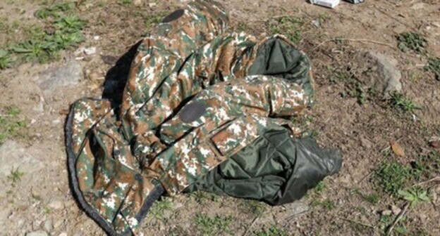 An Armenian soldier's uniform. Photo by Aziz Karimov for the "Caucasian Knot" An Armenian soldier's uniform. Photo by Aziz Karimov for the "Caucasian Knot"