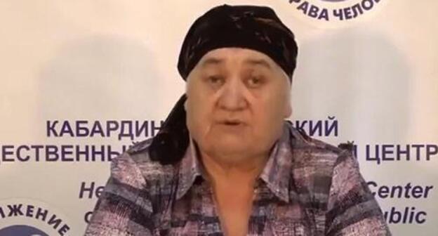 Sonya Cherkesova, mother of Aslan Cherkesov. Screenshot: http://ok.ru/video/39744508260 Sonya Cherkesova, mother of Aslan Cherkesov. Screenshot: http://ok.ru/video/39744508260