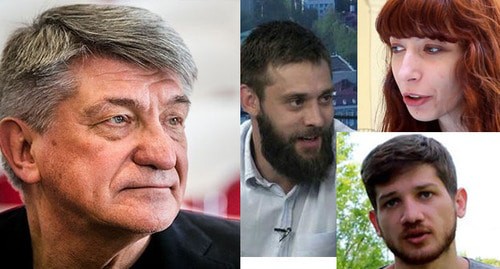 Alexander Sokurov, Vladimir Bitokov, Kantemir Balagov, and Kira Kovalenko (from left to right). Collage by the "Caucasian Knot". Photos: Tasnim News Agency https://ru.wikipedia.org, screenshot of the video https://www.youtube.com/watch?v=sh2Qg2v3L0c, screenshot of the video by the user Архыз24 https://www.youtube.com/watch?v=4kDnw2anRUA Alexander Sokurov, Vladimir Bitokov, Kantemir Balagov, and Kira Kovalenko (from left to right). Collage by the "Caucasian Knot". Photos: Tasnim News Agency https://ru.wikipedia.org, screenshot of the video https://www.youtube.com/watch?v=sh2Qg2v3L0c, screenshot of the video by the user Архыз24 https://www.youtube.com/watch?v=4kDnw2anRUA