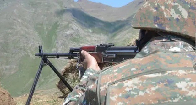 Serviceman of the Armenian Army in the conflict zone. Photo: Ministry of Defence of Armenia, http://mil.am Serviceman of the Armenian Army in the conflict zone. Photo: Ministry of Defence of Armenia, http://mil.am