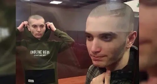 Salekh Magamadov and Ismail Isaev (left). Screenshot: http://www.facebook.com/TheInsiderRussia/photos/1851919648306295 Salekh Magamadov and Ismail Isaev (left). Screenshot: http://www.facebook.com/TheInsiderRussia/photos/1851919648306295