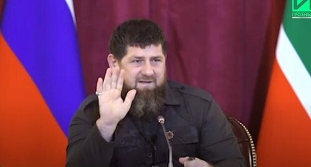 Ramzan Kadyrov. Screenshot of the video by the Grozny Inform https://www.youtube.com/watch?v=fYnVDSqgwDA Ramzan Kadyrov. Screenshot of the video by the Grozny Inform https://www.youtube.com/watch?v=fYnVDSqgwDA